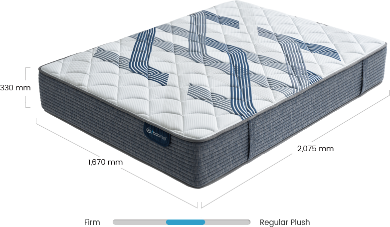 KING 1,670 x 2,075 x 330mm